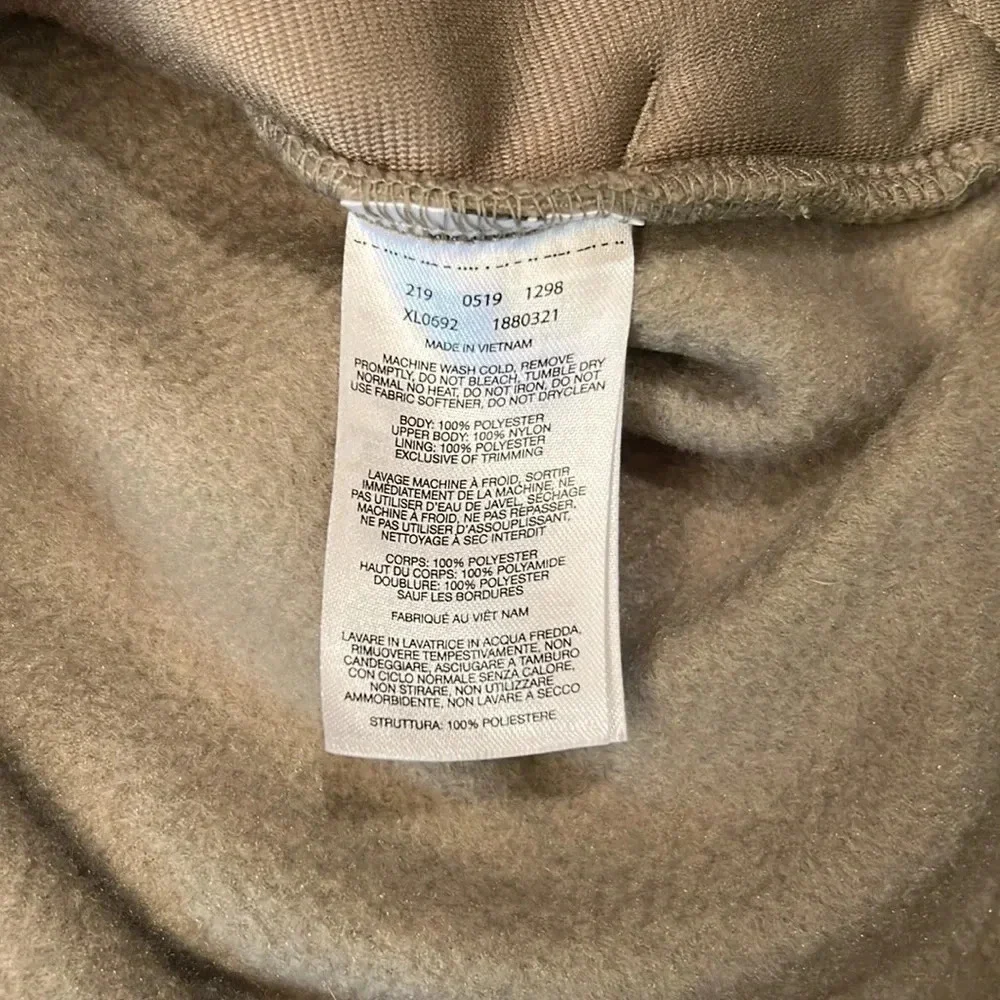 Columbia Women’s Fleece Full Zip Jacket Tan Green Size Small - Picture 9 of 10